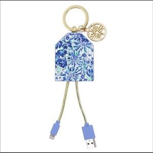 Lily Pulitzer Charging Tag, Blue Multi High Charging Tag